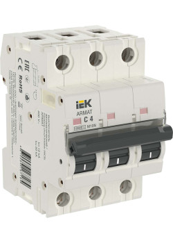 ARMAT Автоматический выключатель M10N 3P C 4А IEK