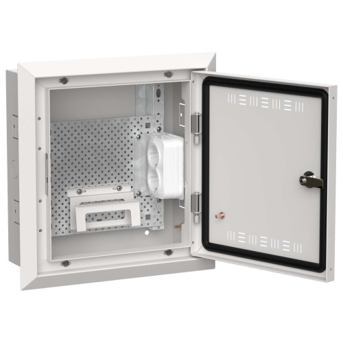 TITAN 5 Корпус мультимедиа ЩРв-12 (1х12) 380х365х130мм IP30 белый IEK
