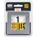 BRITE Рамка 1 -местная РУ-1-1-БрА металл алюминий IEK BRITE Рамка 1 -местная РУ-1-1-БрА металл алюминий IEK