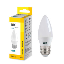 LED Candle C37 5W 4000K E27 IEK