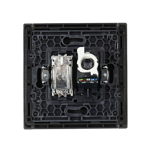 FORTE&PIANO Розетка двойная TV+RJ45 кат.5E FP336 серый IEK