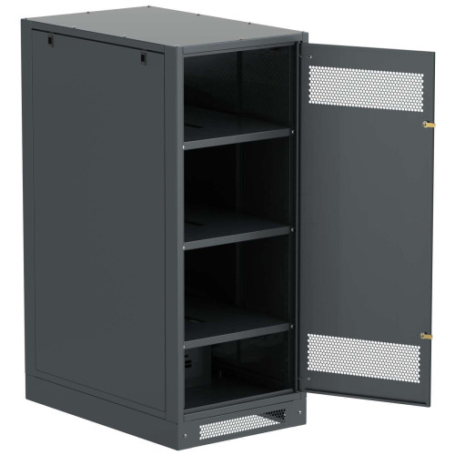ITK LINEA B Шкаф (пустой) 1450х600х950мм металлическая дверь черный