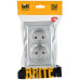 BRITE Розетка 2-местная с заземлением без защитных шторок 16А в сборе РС12-3-БрА алюминий IEK BRITE Розетка 2-местная с заземлением без защитных шторок 16А в сборе РС12-3-БрА алюминий IEK