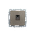 BRITE Розетка компьютерная RJ45 кат.5E РК10-БрШ шампань IEK BRITE Розетка компьютерная RJ45 кат.5E РК10-БрШ шампань IEK