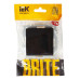 BRITE Выключатель 1-клавишный 10А ВС10-1-0-БрЧ черный IEK