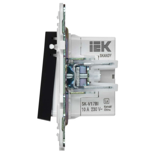 SKANDY Кнопка звонка с индикацией для отелей 10А SK-V17Bl черный IEK