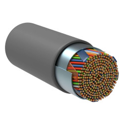 ITK Витая пара F/UTP кат.5E 100х2х24AWG solid LSZH нг(А)-HF серый (305м)