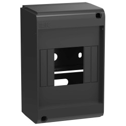 UNION Mini Корпус пластиковый КМПн-4 IP20 без двери черный IEK