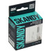 SKANDY Выключатель 2-клавишный с индикацией для отелей 10А SK-V16W арктический белый IEK
