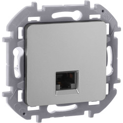 INSPIRIA Розетка компьютерная RJ45 категория 5Е UTP алюминий