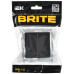 BRITE Выключатель 2-клавишный перекрестный 10А ВС10-2-3-БрЧ черный IEK