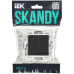 SKANDY Выключатель 2-клавишный проходной 10А SK-V05Bl черный IEK