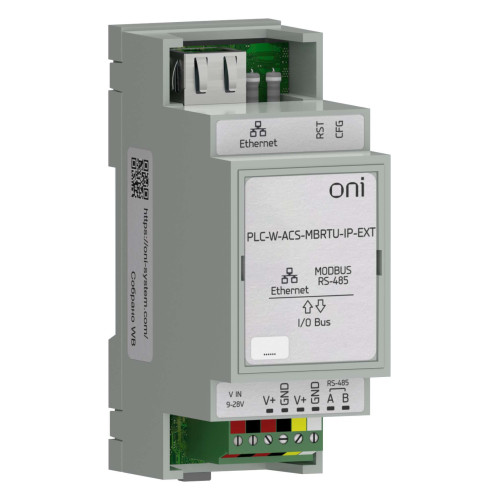 ПЛК W. Преобразователь интерфейсов Modbus RTU в Ethernet подключение модулей ONI