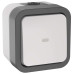 TORS Переключатель одноклавишный с индикацией 10А IP55 TS202 серо-белый IEK TORS Переключатель одноклавишный с индикацией 10А IP55 TS202 серо-белый IEK