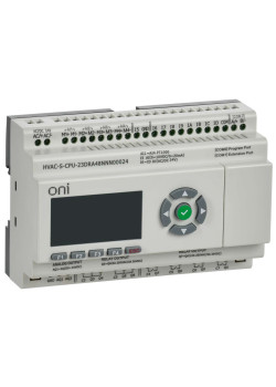 ПЛК HVAC S ЦПУ 8DI 8DO 1AI 4PT 2AO LED дисплей RS485 24В DC Расширяемая версия ONI