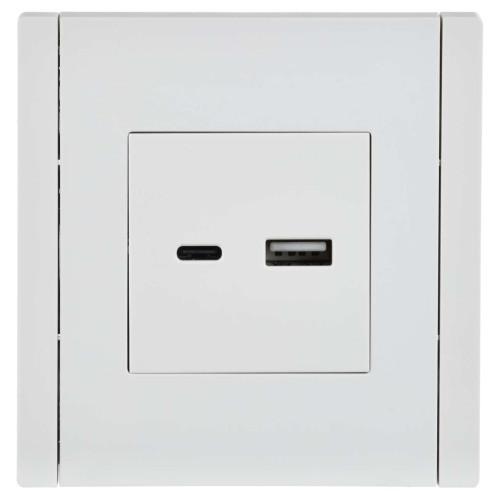 FORTE&PIANO Розетка USB A+C 18Вт FP251 белый IEK