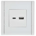 FORTE&PIANO Розетка USB A+C 18Вт FP251 белый IEK FORTE&PIANO Розетка USB A+C 18Вт FP251 белый IEK