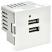 PRIMER РКЮ-23-40-П Розетка USB A+A 5В 4,2А (2 модуля) белая IEK PRIMER РКЮ-23-40-П Розетка USB A+A 5В 4,2А (2 модуля) белая IEK