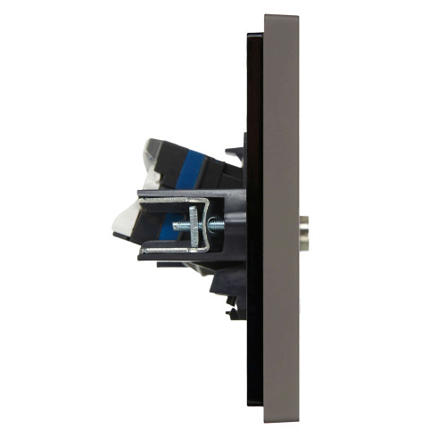 FORTE&PIANO Розетка двойная TV+RJ45 кат.6 FP337 серый IEK