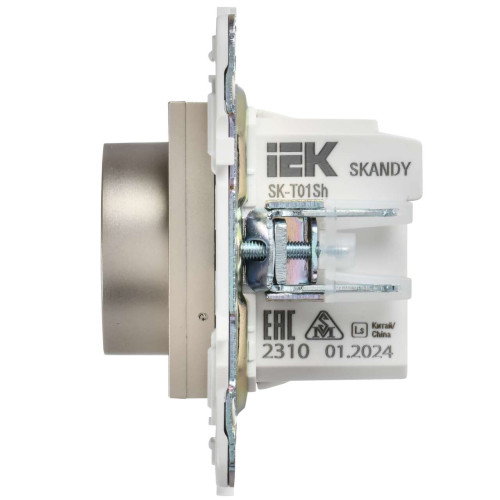 SKANDY Термостат электронный с индикацией SK-T01Sh шампань IEK