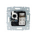 BRITE Розетка двойная RJ11+RJ45 кат.5E РК/Т12-БрС сталь IEK
