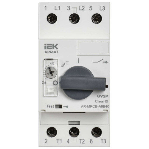 ARMAT Автоматический выключатель защиты двигателя A6 GV2P 2,5-4А IEK