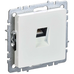 BRITE Розетка компьютерная RJ45 кат.5E РК10-БрЖ жемчуг IEK