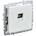 BRITE Розетка компьютерная RJ45 кат.5E РК10-БрЖ жемчуг IEK