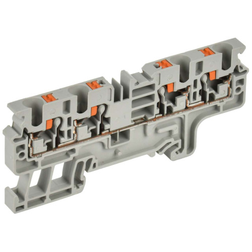 ARMAFIX Клемма пружин. Push-in CP-MC 4 вывода 4мм2 серая IEK