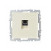 BRITE Розетка компьютерная RJ45 кат.6 РК11-БрКр бежевый IEK BRITE Розетка компьютерная RJ45 кат.6 РК11-БрКр бежевый IEK