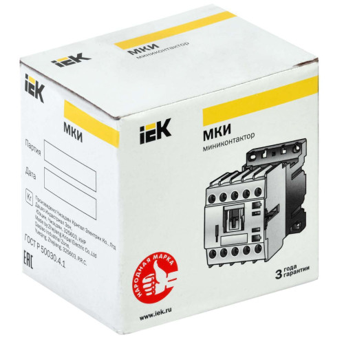 Миниконтактор МКИ-11210 12А 110В/АС3 1NO IEK