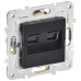 SKANDY Розетка компьютерная двойная RJ45 кат.5E SK-K03Bl черный IEK SKANDY Розетка компьютерная двойная RJ45 кат.5E SK-K03Bl черный IEK
