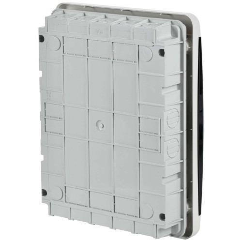 TEKFOR Корпус пластиковый ЩРВ-П-24 IP41 черная прозрачная дверь IEK