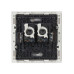 FORTE&PIANO Розетка компьютерная двойная RJ45 кат.5E FP233 белый IEK FORTE&PIANO Розетка компьютерная двойная RJ45 кат.5E FP233 белый IEK