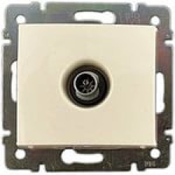 VALENA DIY Розетка TV проходная слоновая кость