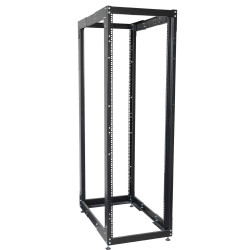 ITK Стойка открытая монтажная двухрамная LINEA F 24U 600x800мм с регулируемой глубиной чёрная