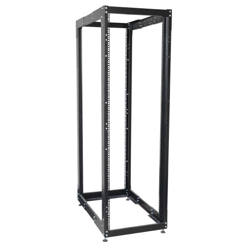 ITK Стойка открытая монтажная двухрамная LINEA F 42U 600x800мм с регулируемой глубиной черная