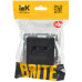 BRITE Розетка компьютерная двойная RJ45 кат.6 РК11-2-БрЧ черный IEK