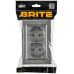 BRITE Розетка 2-местная с заземлением без защитных шторок плоская 16А в сборе РСПл12-3-БрС сталь IEK BRITE Розетка 2-местная с заземлением без защитных шторок плоская 16А в сборе РСПл12-3-БрС сталь IEK