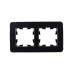 BRITE Рамка 2-местная РУ-2-1-Бр металл черный RE IEK BRITE Рамка 2-местная РУ-2-1-Бр металл черный RE IEK