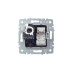 BRITE Розетка двойная RJ11+RJ45 кат.5E РК/Т12-БрЖ жемчуг IEK