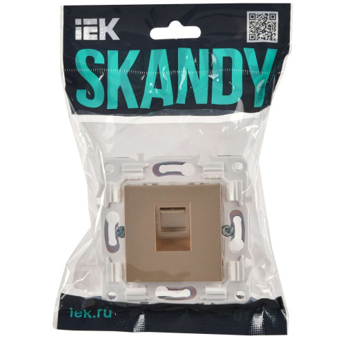 SKANDY Розетка компьютерная RJ45 кат.5E SK-K01Sa песочный IEK