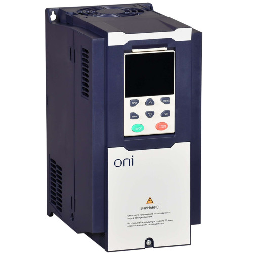 Преобразователь частоты K750 380В 3Ф 5,5-7,5кВт 13-17А со встроенным тормозом ONI
