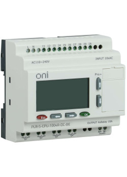 Логическое реле PLR-S. CPU1004(R) 24В DC с экраном ONI