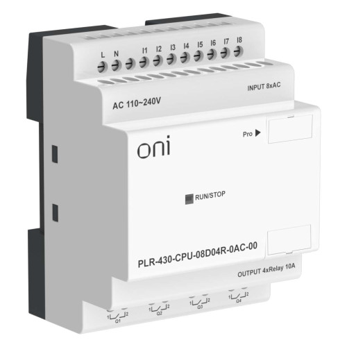 ПЛК 430 Модуль ЦПУ 8 DI 4 RO 220В AC без экрана ONI