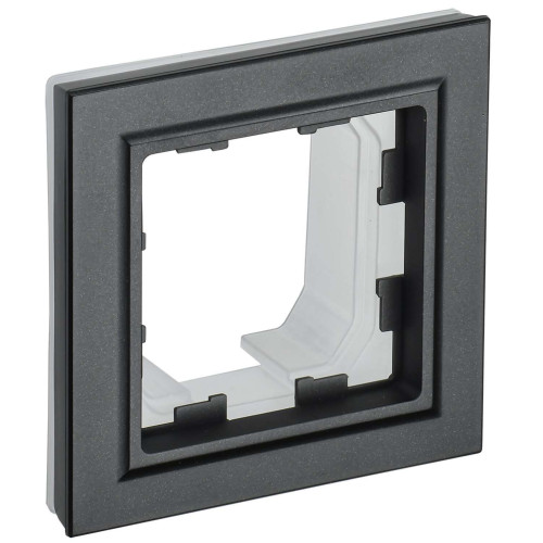 BRITE Рамка 1-местная IP44 РУ-1-БрЧ-44 черный IEK