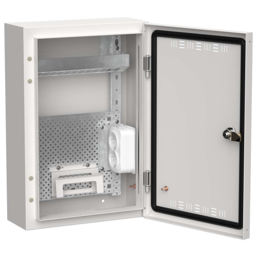 TITAN 5 Корпус мультимедиа ЩРн-24 (1х24) 460х310х140мм IP30 белый IEK