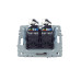 BRITE Розетка компьютерная двойная RJ45 кат.5E РК10-2-БрС сталь IEK BRITE Розетка компьютерная двойная RJ45 кат.5E РК10-2-БрС сталь IEK