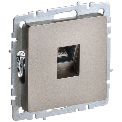 BRITE Розетка компьютерная RJ45 кат.6 РК11-БрШ шампань IEK