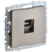 BRITE Розетка компьютерная RJ45 кат.6 РК11-БрШ шампань IEK